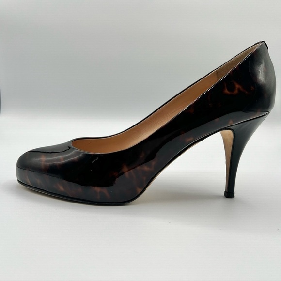 GIUSEPPE ZANOTTI BROWN PATENT LEATHER HEELS PUMPS HEELS MADE IN ITALY SIZE  40 - Picture 4 of 15